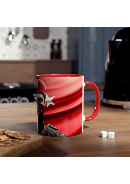 Bordo Bereli Komando Baskılı Kupa