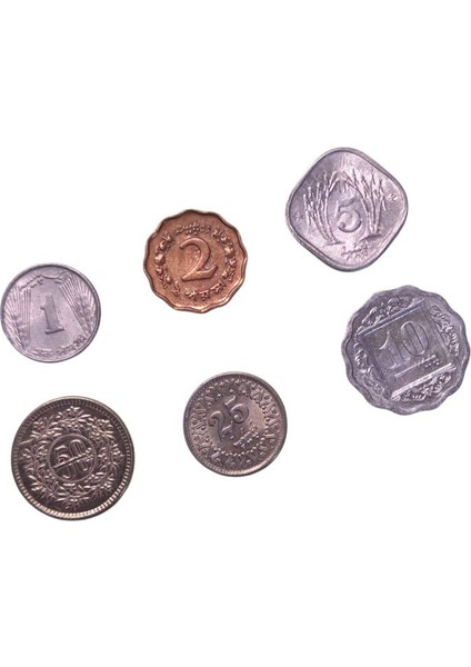 Pakistan Madeni Para Seti Çil(1-2-5-10-25-50)