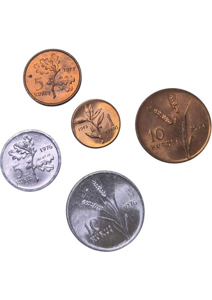 1-5-10 Kuruş Çil Madeni Para Lotu