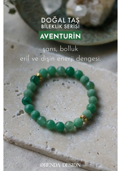 Aventurin Doğal Taş Bileklik Doğal Taş