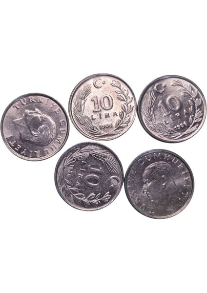 1986 Yılı Çil 10 Lira 5 Adet
