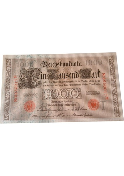 1910 Yılı 1000 Mark Ça fiyatları