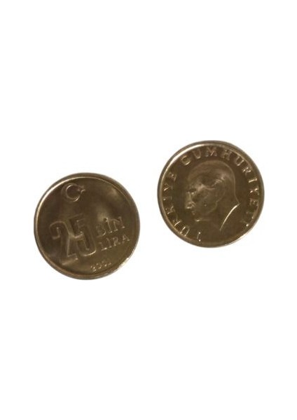 2001 Yılı 25 Lira Çil Ters Düz Takım