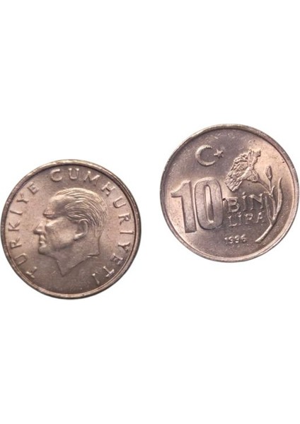 1996 Yılı 10 Lira Ters-Düz Takım Çil