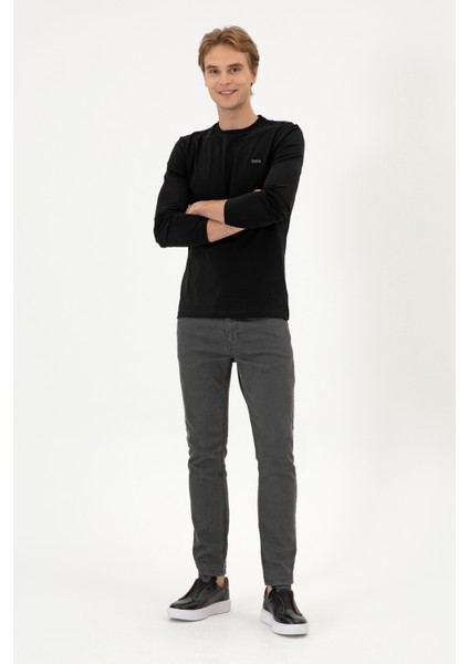 Erkek Siyah Sweatshirt 50313744-VR046 fırsatları