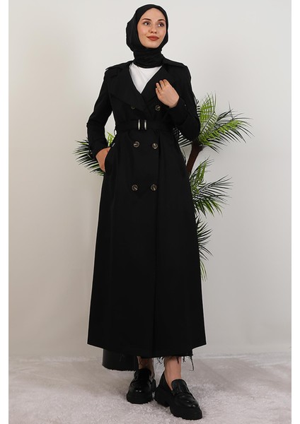 Terra Trençkot Siyah