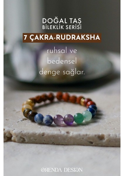 7 Çakra Doğal Taş Bileklik (Ruhsal ve Bedensel Denge) Aa Kalite fiyatları