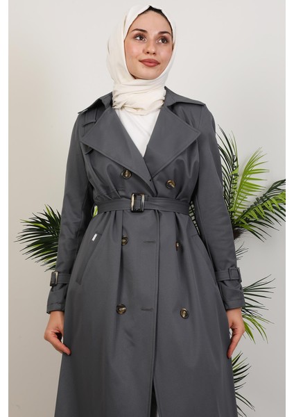 Terra Trençkot Koyu Gri indirimleri