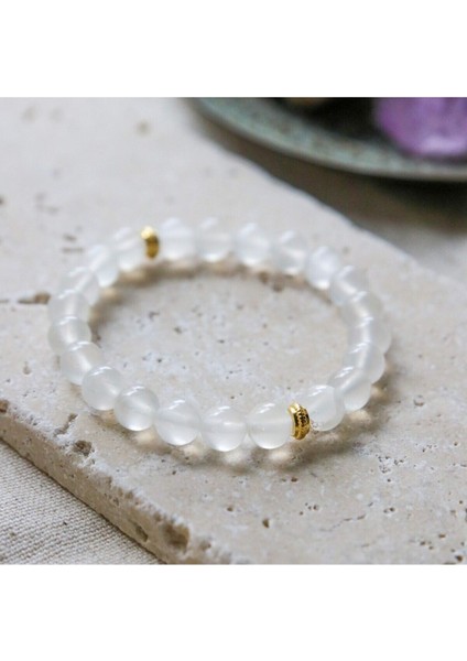 selenit doğal taş bileklik (ıç huzurun simgesi) doğal taş fiyatları