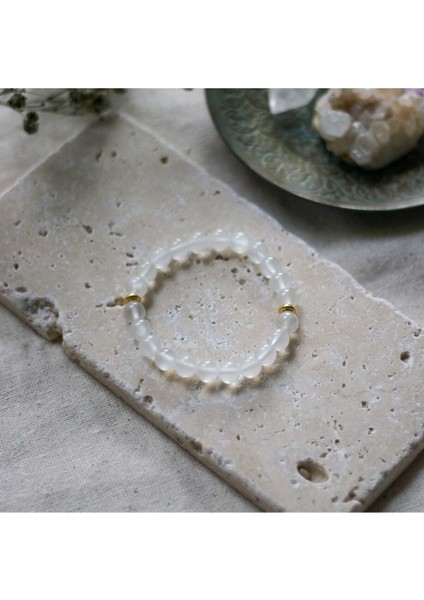 selenit doğal taş bileklik (ıç huzurun simgesi) doğal taş fırsatları