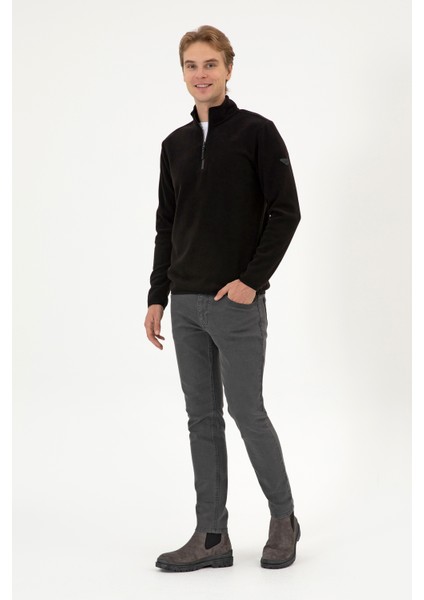 Erkek Siyah Sweatshirt 50313777-VR046 fırsatları