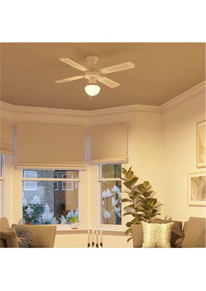 Beyaz 4 Kanat Tavan Vantilatörü 107 cm modelleri