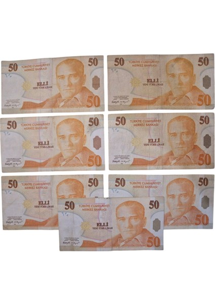 8. Emisyon 50 YTL Harf Takımı (Abcdefg) fiyatları