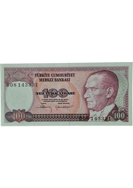 7. Emisyon 100 Lira Çil B08