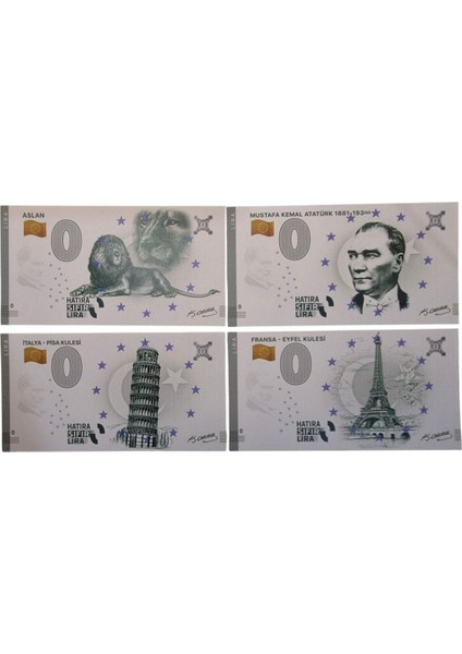 Hatıra 0 Lira 4 Adet