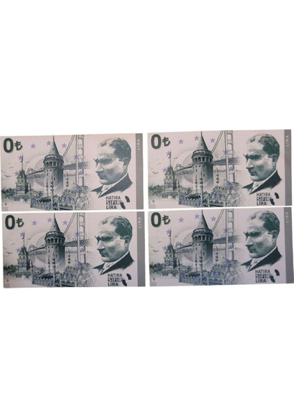 Hatıra 0 Lira 4 Adet fiyatları