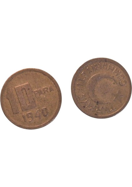 1940 10 Para Ters Düz Takım