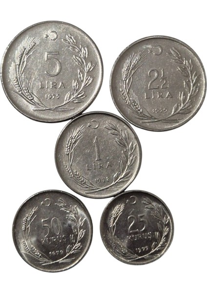 1975-1979 Yılı Aktominal Para Seti fiyatları