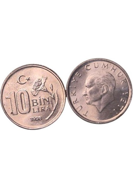 1998 Yılı Çil 10 Bin Lira Ters Düz Takım
