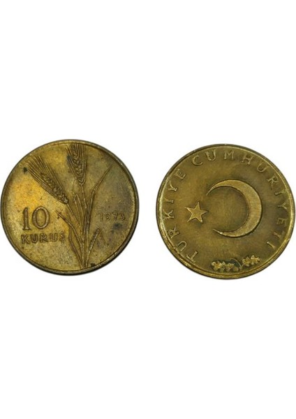 1973 Yılı 10 Kuruş Ters Düz Takım