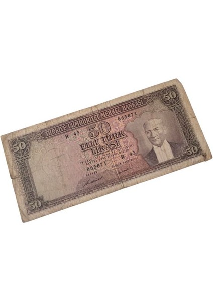 5. Emisyon 50 Lira Temiz