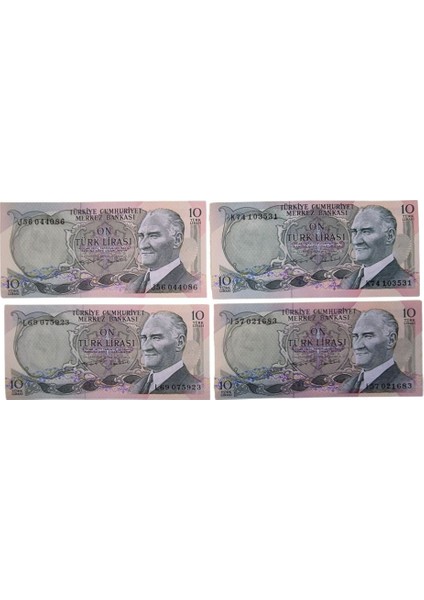 6. Emisyon I-J-K-L Harfleri 10 Lira Çil