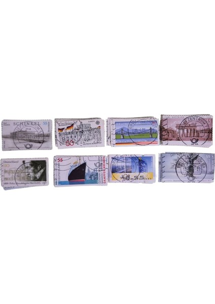 8 Top Karışık Damgalı Yabancı Pul Lotu