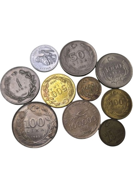 Karışık Madeni Para Lotu 10 Adet