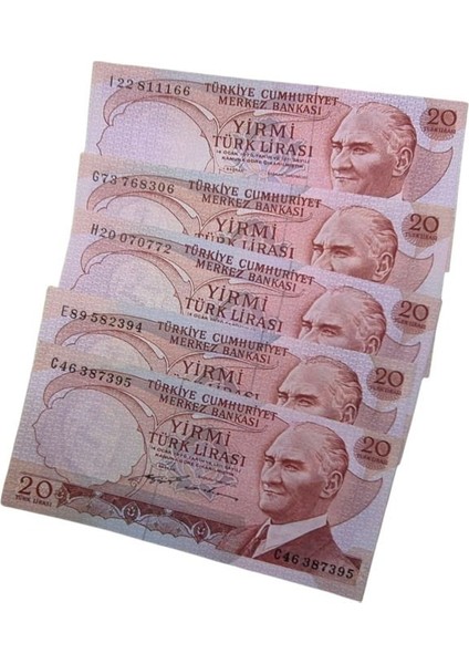 6. Emisyon 20 Lira C-E-G-H-I Çil