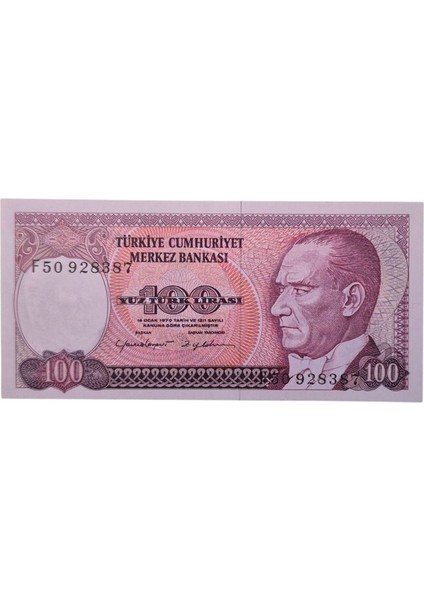 7. Emisyon 100 Lira Çil fiyatları