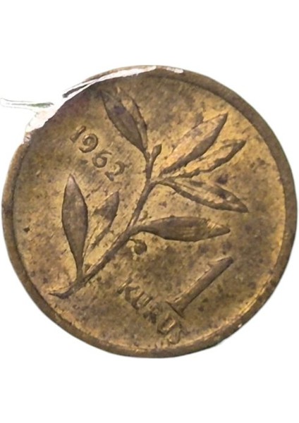 1962 Yılı 1 Kuruş Çil