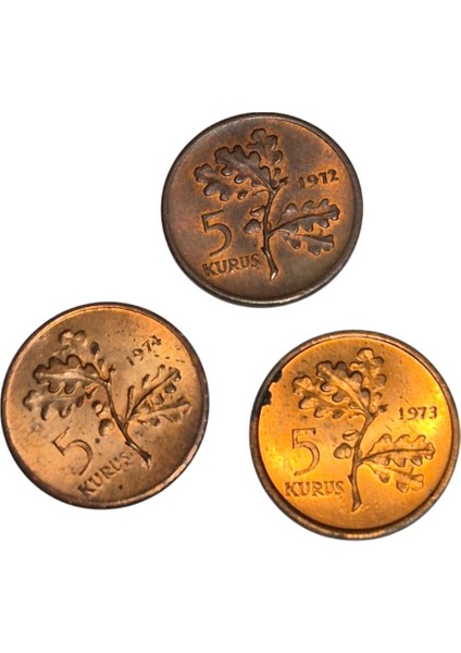 1972-73-74 Yılı Çil 5 Kuruş fiyatları