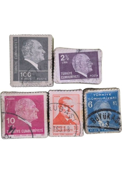 5 Top Yerli Damgalı Pul Lotu