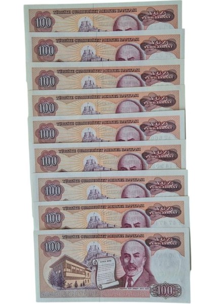 7. Emisyon 100 Lira Çil 9 Adet F Harfi fiyatları