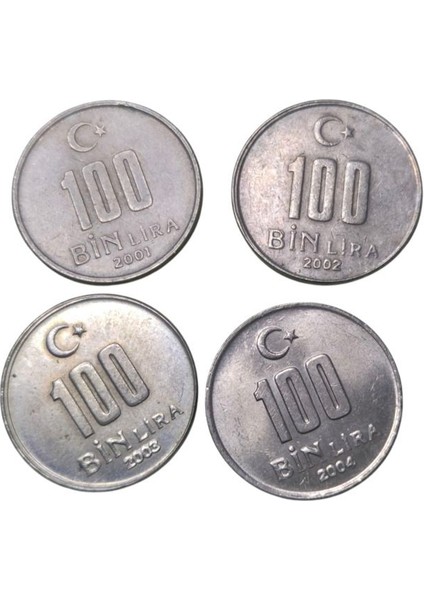 2001-2002-2003-2004 100 Bin Lira