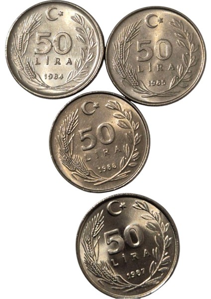 1984-1985-1986-1987 Yılı 50 Lira Çil