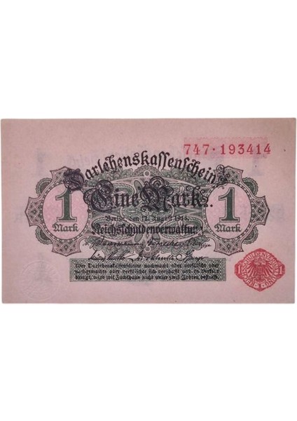 1914 Yılı 1 Mark Çil fiyatları
