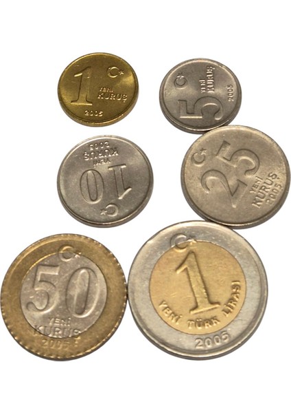 2005 Yılı YTL Madeni Para Seti