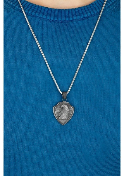 Özel Tasarım Vintage Karartmalı Kartal Gümüş Erkek Kolye fiyatları