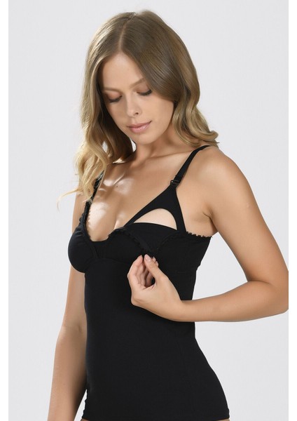 Iç Giyim Nbb Pamuk Kumaş Balensiz Emzirme Atleti