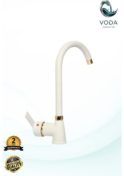 Beyaz Gold Armut Baston Eviye Bataryası | Şık Tasarım, Dayanıklı Gövde, Kolay Kullanım fiyatları