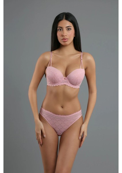 Iç Giyim Newbra Destekli Sütyen Slip Külot Ipli B Cup Takım