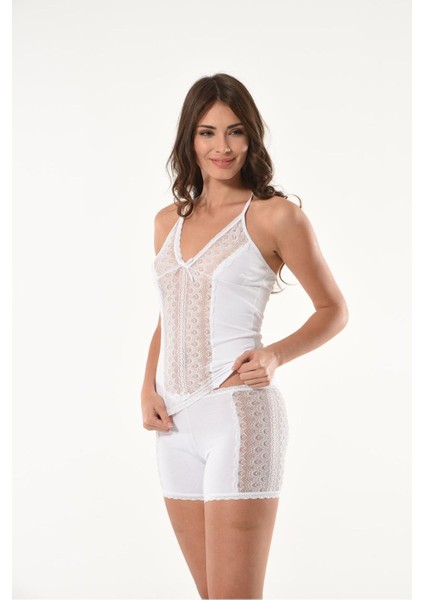 Iç Giyim Derya Kurşun Dantel Işlemeli Alt-Üst Takım