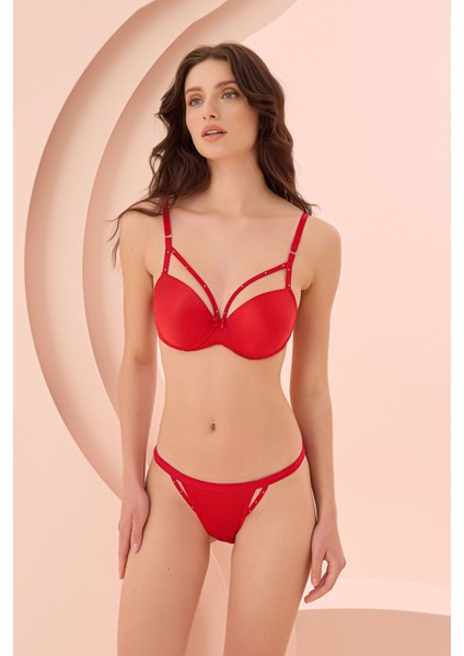 Iç Giyim Nbb Dekteksiz Taşlı Çift Ip Sütyen Külot Takım modelleri