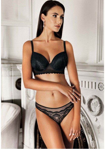 Iç Giyim Newbra Dantelli C Cup Sütyen Slip Külot Takım