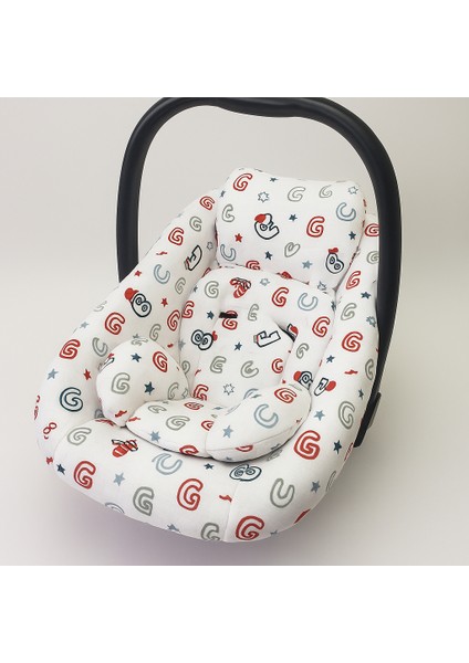 Kurdeleli %100 Pamuk Petek Waffle Pike Puset Örtüsü ve Minderi Seti Bebek Arabası Örtüsü Minder fiyatları