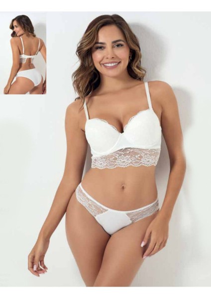 Iç Giyim Godewo Micro Dantelli Balenli Destekli&desteksiz Takım