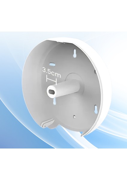 Duvara Monte Mini Jumbo Tuvalet Kağıdı Dispenseri / Kağıtlık | Premium Abs Gövde, Anahtarlı Kilit, Vidalı & Yapışkan Montaj – Beyaz