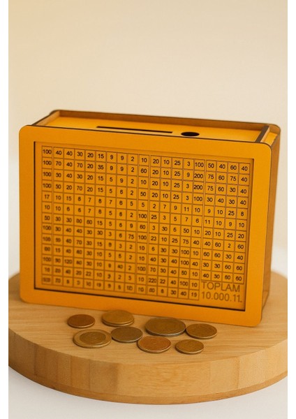 Renkli Ahşap Hedef Kumbara