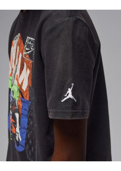 Nıke Jordan Jdb Mj Throwback Slam Ss Tee Erkek Çocuk Tişört 95F225 indirimleri